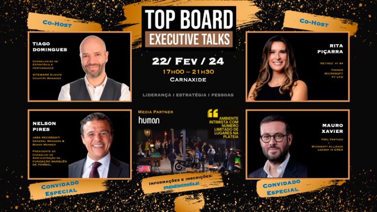 Top Board – Executive Talks» a 22 de fevereiro – human